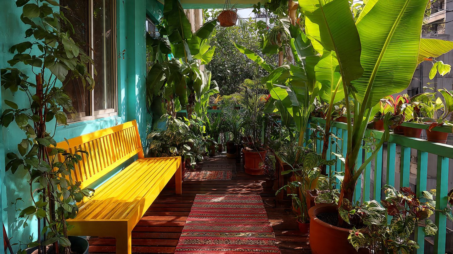 How to Create a Vibrant Banana Balcony Garden for a Tropical Touch at Home