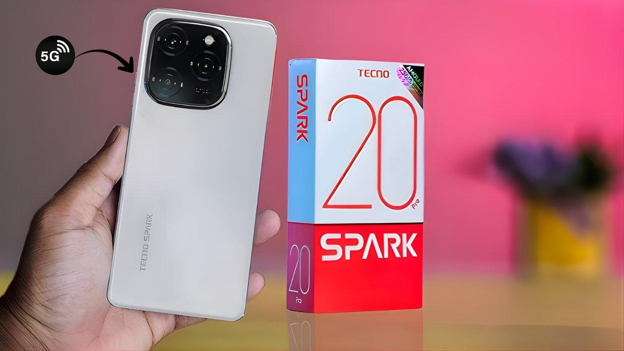 Tecno Spark 20 Pro 5G Unveiled – as a Value 5G Phone with 128GB Internal Storage